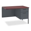 Metro Classic Series Workstation Return, Right, 42w x 24d, Mahogany/Charcoal1