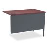 Metro Classic Series Workstation Return, Left, 42w x 24d, Mahogany/Charcoal2