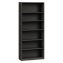 Metal Bookcase, Six-Shelf, 34.5w x 12.63d x 81.13h, Charcoal1