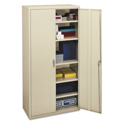 Assembled Storage Cabinet, 36w x 18 1/8d x 71 3/4h, Putty1