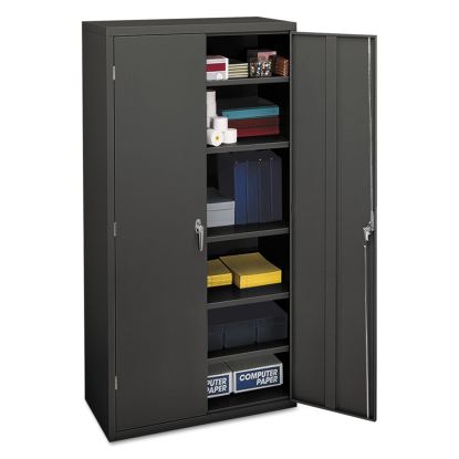 Assembled Storage Cabinet, 36w x 18 1/8d x 71 3/4h, Charcoal1