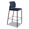 Accommodate Series Cafe Stool, Supports Up to 300 lb, 30" Seat Height, Navy Seat/Back, Black Base2