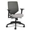 Solve Series Mesh Back Task Chair, Supports Up to 300 lb, 18" to 23" Seat Height, Sterling Seat, Charcoal Back, Black Base1