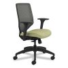 Solve Series Mesh Back Task Chair, Supports Up to 300 lb, 18" to 23" Seat Height, Meadow Seat, Charcoal Back, Black Base2