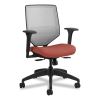 Solve Series Mesh Back Task Chair, Supports Up to 300 lb, 18" to 23" Seat Height, Bittersweet Seat, Fog Back, Black Base1