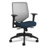 Solve Series Mesh Back Task Chair, Supports Up to 300 lb, 18" to 23" Seat Height, Midnight Seat, Fog Back, Black Base1