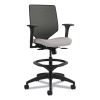 Solve Series Mesh Back Task Stool, Supports Up to 300 lb, 23" to 33" Seat Height, Sterling Seat, Charcoal Back, Black Base1