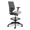 Solve Series Mesh Back Task Stool, Supports Up to 300 lb, 23" to 33" Seat Height, Sterling Seat, Charcoal Back, Black Base2