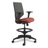 Solve Series Mesh Back Task Stool, Supports Up to 300 lb, 23" to 33" Seat Height, Bittersweet Seat, Charcoal Back, Black Base2