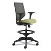 Solve Series Mesh Back Task Stool, Supports Up to 300 lb, 23" to 33" Seat Height, Meadow Seat, Charcoal Back, Black Base2