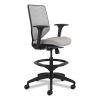 Solve Series Mesh Back Task Stool, Supports Up to 300 lb, 23" to 33" Seat Height, Sterling Seat, Fog Back, Black Base2