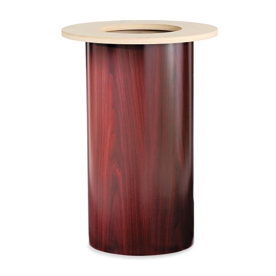 Laminate Cylinder Table Base, 18" dia x 28h, Mahogany1