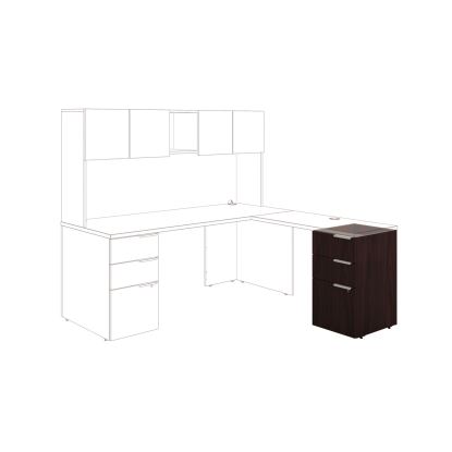 Voi Support Pedestal, Left or Right, 3-Drawers: Box/Box/File, Legal/Letter, Mahogany, 16" x 20" x 28.5"1