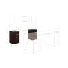 Voi Support Pedestal, Left or Right, 3-Drawers: Box/Box/File, Legal/Letter, Mahogany, 16" x 20" x 28.5"2