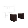 Voi Support Pedestal, Left or Right, 3-Drawers: Box/Box/File, Legal/Letter, Mahogany, 16" x 30" x 28.5"2