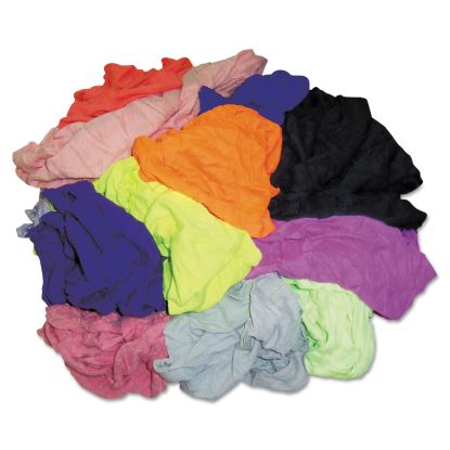 New Colored Knit Polo T-Shirt Rags, Assorted Colors, 10 Pounds/Carton1
