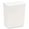 Wall Mount Sanitary Napkin Receptacle-ABS, PPC Plastic, 1 gal, White2