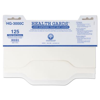 Health Gards Toilet Seat Covers, 15 x 17, White, 3,000/Carton1