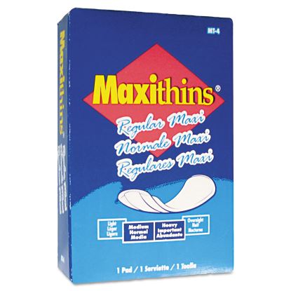 Maxithins Vended Sanitary Napkins #4, Maxi, 100 Individually Boxed Napkins/Carton1