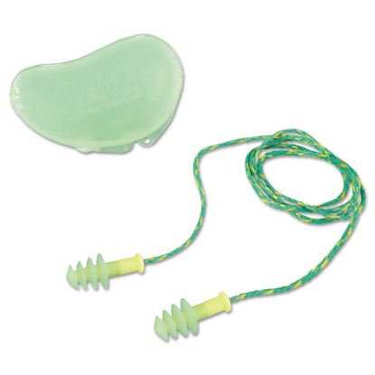 FUS30S-HP Fusion Multiple-Use Earplugs, Small, 27NRR, Corded, GN/WE, 100 Pairs1