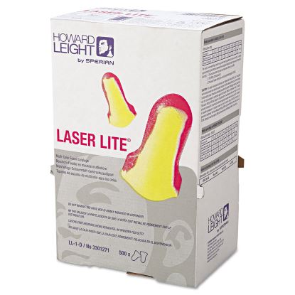 LL-1 D Laser Lite Single-Use Earplugs, Cordless, 32NRR, MA/YW, LS500, 500 Pairs1