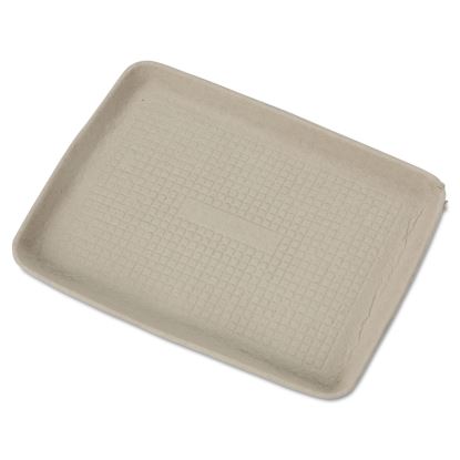 StrongHolder Molded Fiber Food Trays, 1-Compartment, 9 x 12 x 1, Beige, 250/Carton1