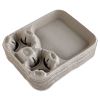 StrongHolder Molded Fiber Cup/Food Trays, 8 oz to 44 oz, 2 Cups, Beige, 100/Carton2