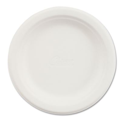 Paper Dinnerware, Plate, 6" dia, White, 125/Pack1
