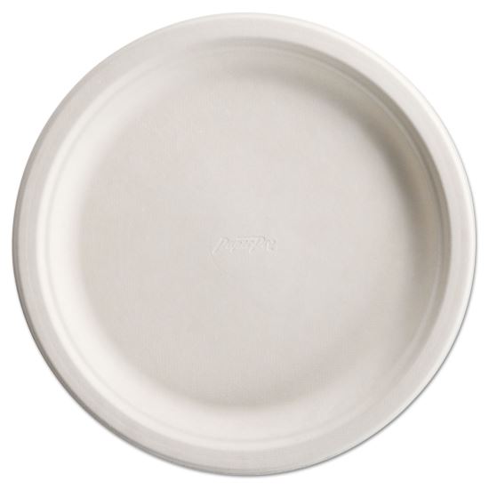 PaperPro Naturals Fiber Dinnerware, Plate, 10.5" dia, Natural, 125/Pack, 4 Packs/Carton1