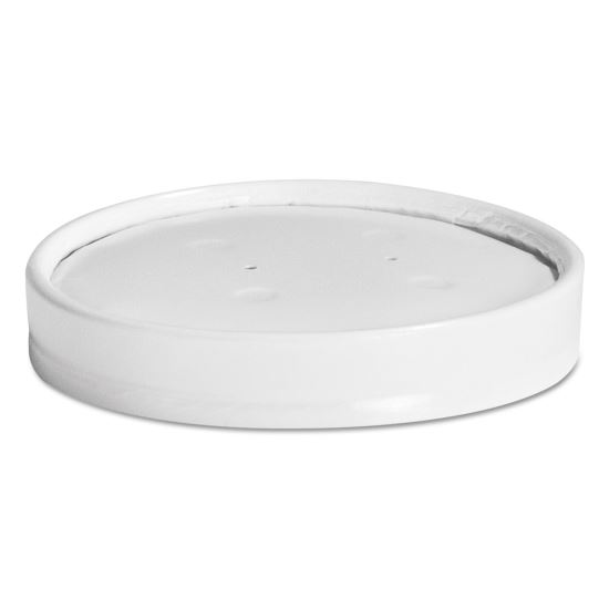 Vented Paper Lids, Fits 8 oz to 16 oz Cups, White, 25/Sleeve, 40 Sleeves/Carton1