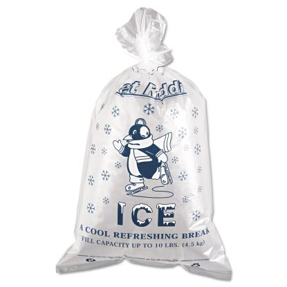 Ice Bags, 1.5 mil, 12" x 21", Clear, 1,000/Carton1