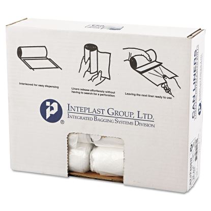 High-Density Commercial Can Liners, 10 gal, 8 microns, 24" x 24", Natural, 1,000/Carton1