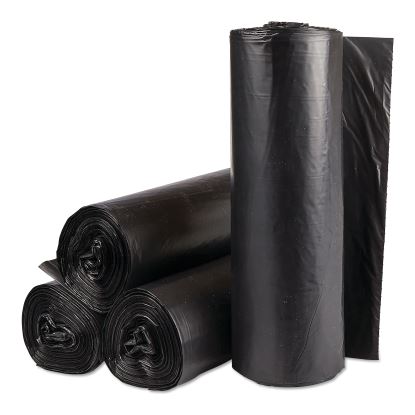 Institutional Low-Density Can Liners, 30 gal, 0.58 mil, 30" x 36", Black, 25 Bags/Roll, 10 Rolls/Carton1