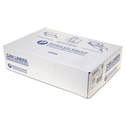 Low-Density Commercial Can Liners, 60 gal, 1.15 mil, 38" x 58", Clear, 100/Carton1