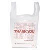 "Thank You" Handled T-Shirt Bag, 0.167 bbl, 12.5 microns, 11.5" x 21", White, 900/Carton1