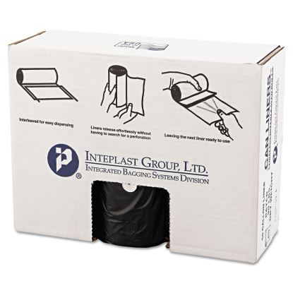 High-Density Commercial Can Liners Value Pack, 60 gal, 19 microns, 38" x 58", Black, 150/Carton1