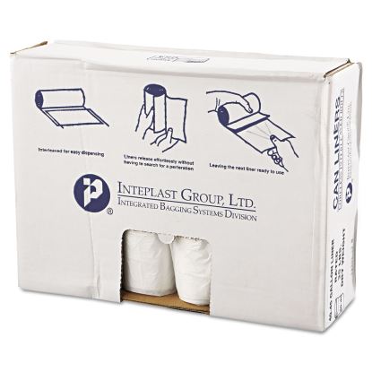 High-Density Commercial Can Liners Value Pack, 45 gal, 11 microns, 40" x 46", Clear, 250/Carton1