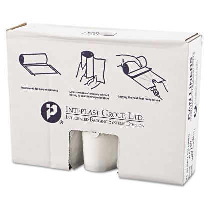High-Density Commercial Can Liners Value Pack, 45 gal, 12 microns, 40" x 46", Clear, 250/Carton1