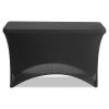 iGear Fabric Table Cover, Polyester/Spandex, 24" x 48", Black1