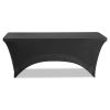 iGear Fabric Table Cover, Polyester/Spandex, 30" x 72", Black1