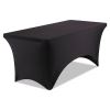 iGear Fabric Table Cover, Polyester/Spandex, 30" x 72", Black2