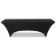 iGear Fabric Table Cover, Polyester/Spandex, 30" x 96", Black1