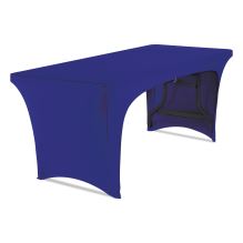 iGear Fabric Table Cover, Open Design, Polyester/Spandex, 30" x 72", Blue1