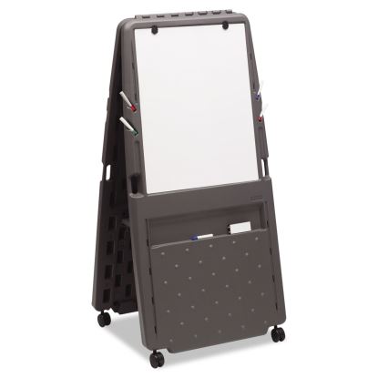 Ingenuity Presentation Flipchart Easel with Dry Erase Surface, Resin Surface Frame, 33 x 28 x 73, Charcoal1
