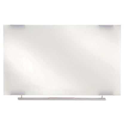 Clarity Glass Dry Erase Board with Aluminum Trim, Frameless, 48 x 361