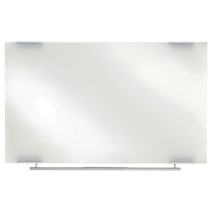 Clarity Glass Dry Erase Board with Aluminum Trim, Frameless, 60 x 361