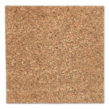 iDesign Frameless Cork Bulletin Board, 18 x 18, Natural1