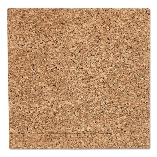 iDesign Frameless Cork Bulletin Board, 18 x 18, Natural1