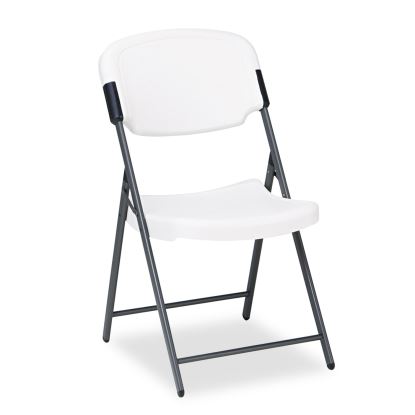 Rough n Ready Commercial Folding Chair, Supports Up to 350 lb, Platinum Seat, Platinum Back, Black Base1