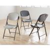 Rough n Ready Commercial Folding Chair, Supports Up to 350 lb, Platinum Seat, Platinum Back, Black Base2